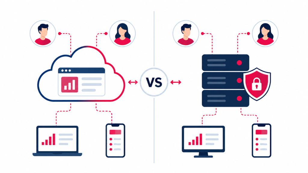 Vergleich von Cloud- und On-Premise-Lösungen