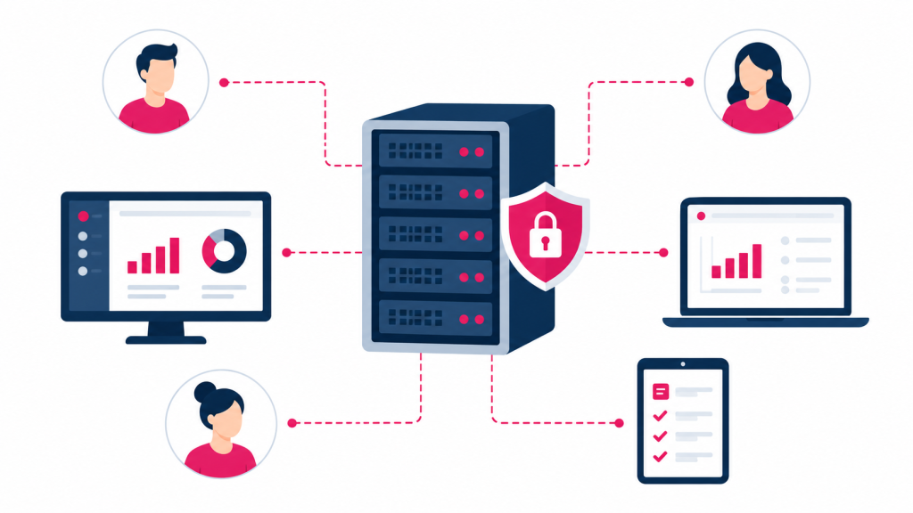 On-Premise-Infrastruktur mit Server und Datenschutz